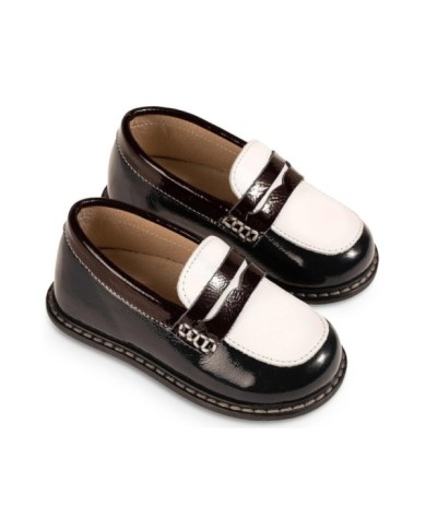 Τρίχρωμο  Loafer EXC5256 Μπλε Λευκό Μπορντώ