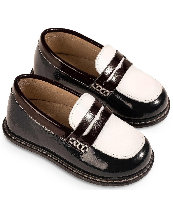 Τρίχρωμο  Loafer EXC5256 Μπλε Λευκό Μπορντώ