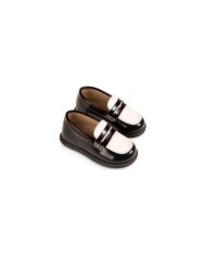 Τρίχρωμο  Loafer EXC5256 Μπεζ Λευκό