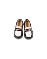 Τρίχρωμο  Loafer EXC5256 Μπλε Λευκό Μπορντώ