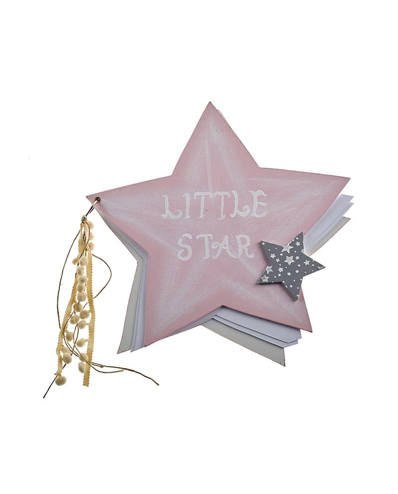 Ευχολόγιο βιβλίο ροζ αστέρι Little Star