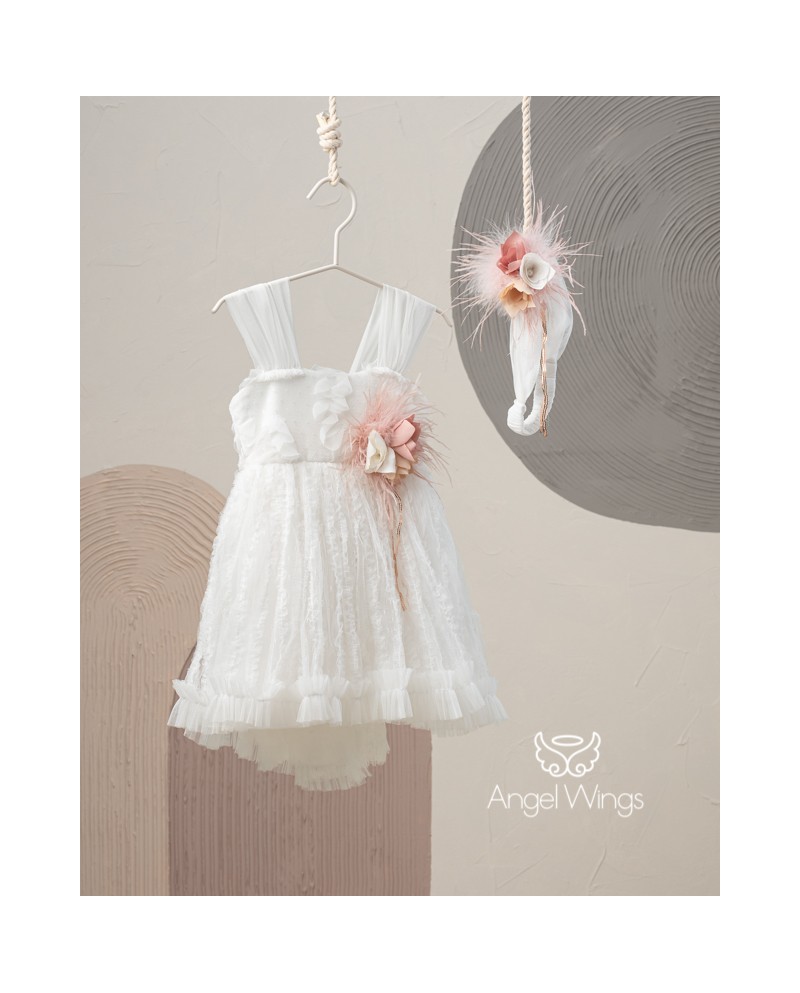 Βαπτιστικό Φόρεμα Rafaela Angel Wings